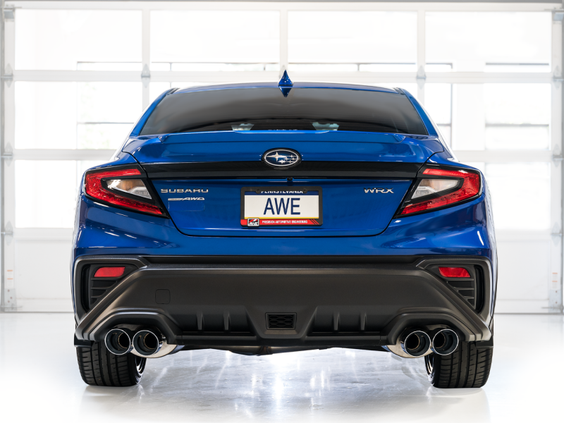 Subaru WRX Performance Exhaust - AWE Tuning - Cat-Back Track - Chrome Silver - `22-`27